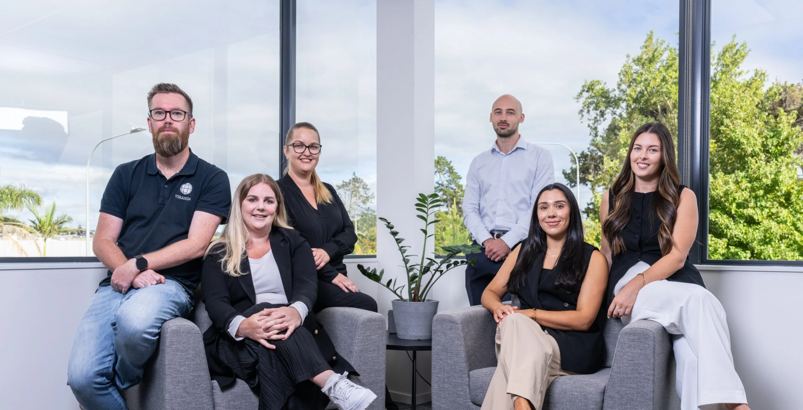 Members of the Viranda team at their Auckland office.